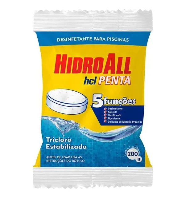 Pastilha de Cloro Hidroall Penta 200g 